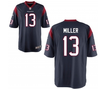 Youth Nike Houston Texans #13 Braxton Miller Navy Blue Team Color NFL Jersey