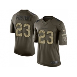 Youth Nike Houston Texans #23 Arian Foster Green Salute to Service Jerseys