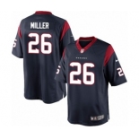 Youth Nike Houston Texans #26 Lamar Miller Navy Blue Team Color NFL Jersey