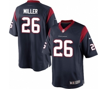 Youth Nike Houston Texans #26 Lamar Miller Navy Blue Team Color NFL Jersey