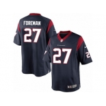 Youth Nike Houston Texans #27 D'Onta Foreman Limited Navy Blue Team Color NFL Jersey