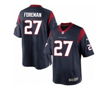 Youth Nike Houston Texans #27 D'Onta Foreman Limited Navy Blue Team Color NFL Jersey