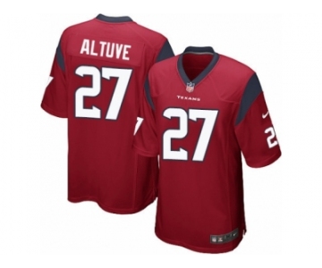 Youth Nike Houston Texans #27 Jose Altuve Game Red Alternate NFL Jersey