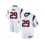 Youth Nike Houston Texans #29 Andre Hal Limited White NFL Jersey