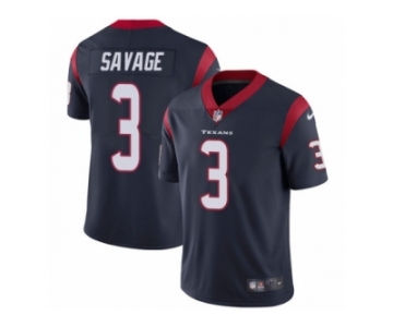 Youth Nike Houston Texans #3 Tom Savage Vapor Untouchable Limited Navy Blue Team Color NFL Jersey