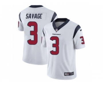 Youth Nike Houston Texans #3 Tom Savage Vapor Untouchable Limited White NFL Jersey