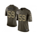 Youth Nike Houston Texans #59 Whitney Mercilus Green Salute to Service Jerseys