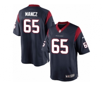 Youth Nike Houston Texans #65 Greg Mancz Limited Navy Blue Team Color NFL Jersey