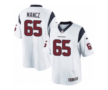 Youth Nike Houston Texans #65 Greg Mancz Limited White NFL Jersey