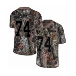 Youth Nike Houston Texans #74 Kendall Lamm Limited Camo Rush Realtree NFL Jersey