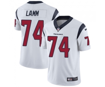 Youth Nike Houston Texans #74 Kendall Lamm White Vapor Untouchable Elite Player NFL Jersey