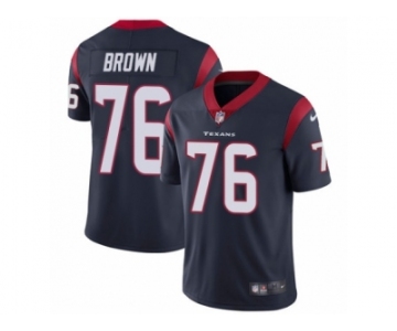 Youth Nike Houston Texans #76 Duane Brown Vapor Untouchable Limited Navy Blue Team Color NFL Jersey