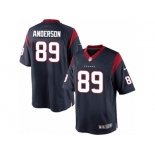 Youth Nike Houston Texans #89 Stephen Anderson Limited Navy Blue Team Color NFL Jersey