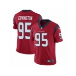 Youth Nike Houston Texans #95 Christian Covington Vapor Untouchable Limited Red Alternate NFL Jersey