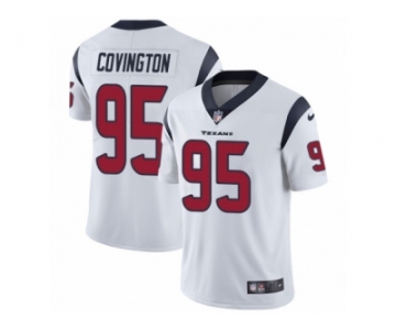 Youth Nike Houston Texans #95 Christian Covington Vapor Untouchable Limited White NFL Jersey