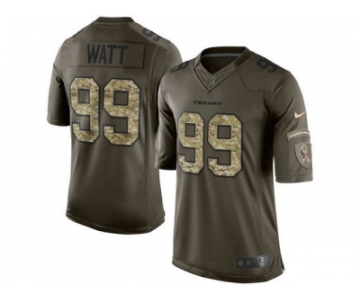 Youth Nike Houston Texans #99 J.J. Watt Green Salute to Service Jerseys