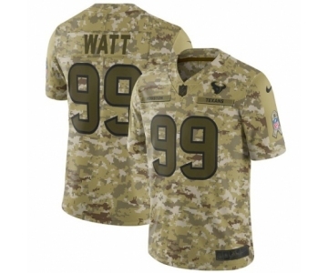 Youth Nike Houston Texans #99 J.J. Watt Limited Camo 2018 Salute to Service NFL Jersey