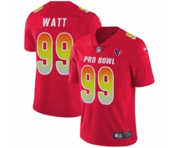 Youth Nike Houston Texans #99 J.J. Watt Limited Red AFC 2019 Pro Bowl NFL Jersey