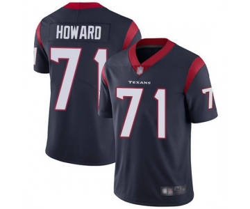 Youth Texans #71 Tytus Howard Blue Stitched Football Vapor Untouchable Limited Jersey