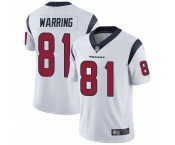 Youth Texans #81 Kahale Warring White Stitched Football Vapor Untouchable Limited Jersey