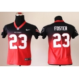 nike youth nfl jerseys houston texans #23 arian foster blue-red[nike drift fashion][second version]