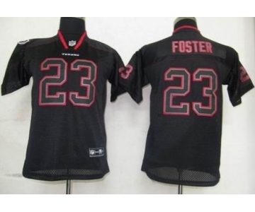 nike youth nfl jerseys houston texans #23 foster black[lights out]