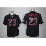 nike youth nfl jerseys houston texans #23 foster black[nike impact limited]