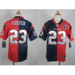 nike youth nfl jerseys houston texans #23 foster blue-red[Elite split 10th patch]