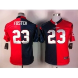 nike youth nfl jerseys houston texans #23 foster blue-red[Elite split]