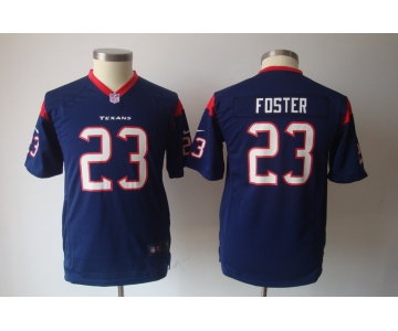 nike youth nfl jerseys houston texans #23 foster blue[nike]