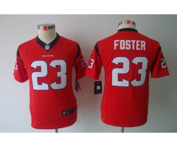 nike youth nfl jerseys houston texans #23 foster red[nike limited]