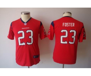 nike youth nfl jerseys houston texans #23 foster red[nike]