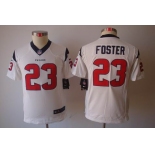 nike youth nfl jerseys houston texans #23 foster white[nike limited]