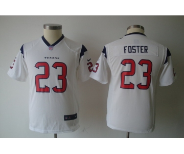 nike youth nfl jerseys houston texans #23 foster white[nike]