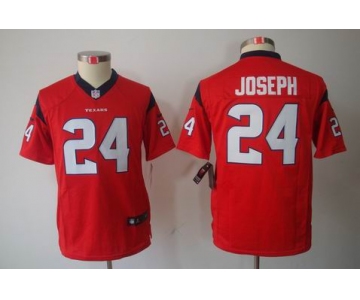 nike youth nfl jerseys houston texans #24 joseph red[nike limited]