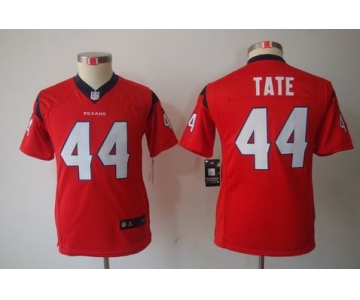 nike youth nfl jerseys houston texans #44 tate red[nike limited]