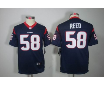 nike youth nfl jerseys houston texans #58 reed blue[nike limited]