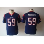 nike youth nfl jerseys houston texans #59 mercilus blue[nike]