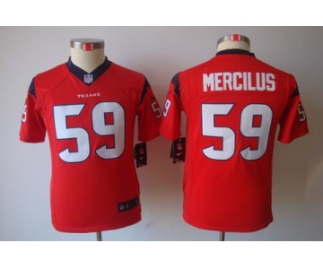 nike youth nfl jerseys houston texans #59 mercilus red[nike limited]