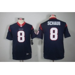 nike youth nfl jerseys houston texans #8 schaub blue[nike limited]