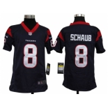 nike youth nfl jerseys houston texans #8 schaub blue[nike]