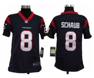 nike youth nfl jerseys houston texans #8 schaub blue[nike]