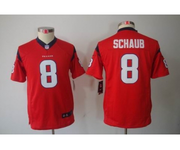 nike youth nfl jerseys houston texans #8 schaub red[nike limited]