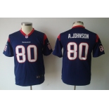 nike youth nfl jerseys houston texans #80 a.johnson blue[nike]