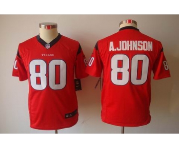 nike youth nfl jerseys houston texans #80 a.johnson red[nike limited]