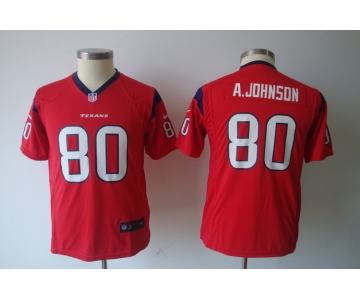 nike youth nfl jerseys houston texans #80 a.johnson red[nike]