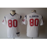 nike youth nfl jerseys houston texans #80 a.johnson white[nike]