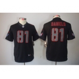 nike youth nfl jerseys houston texans #81 daniels black[nike impact limited]