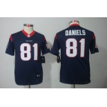 nike youth nfl jerseys houston texans #81 daniels blue[nike limited]