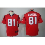 nike youth nfl jerseys houston texans #81 daniels red[nike]